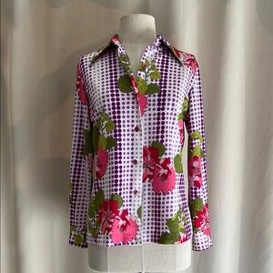 EUC Vintage button down shirt size Small/fitted Medium